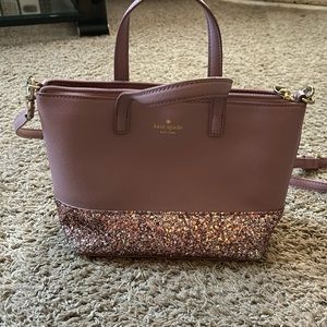 Kate Spade pink glitter purse